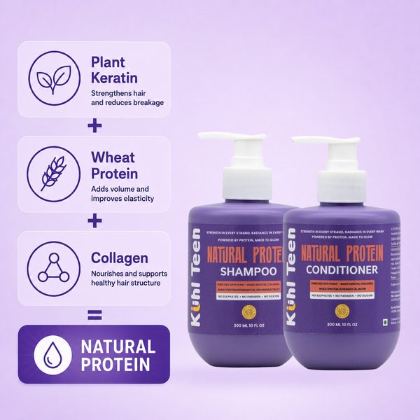 Natural Protein Shampoo & Conditioner Duo for Teens