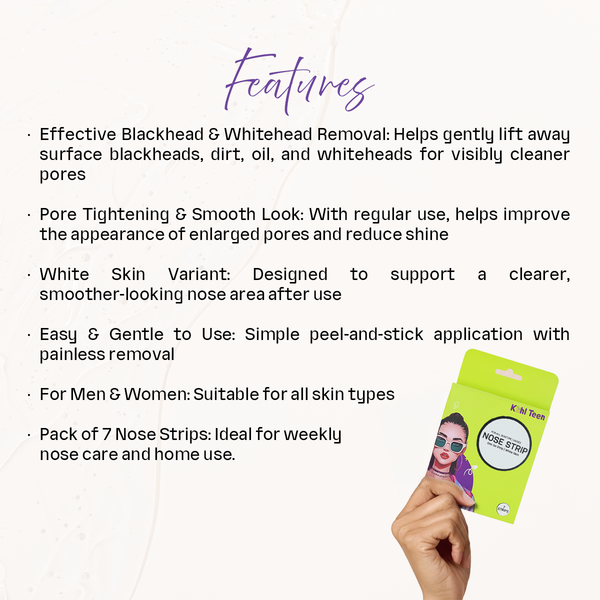 White Skin- Unisex Nose Strip- 7 STRIPS