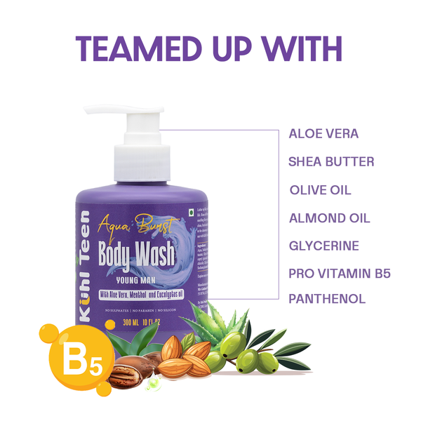 Aqua Burst Body Wash for Teens- 300ml