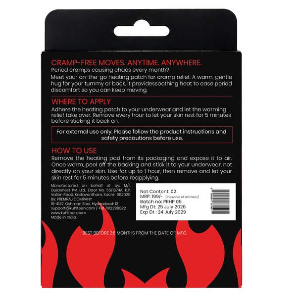 Heat Pad for Period Cramp Relief (2)