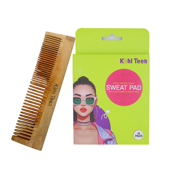 Sweat pad(10 pads) + Kaachi Neem Comb