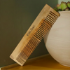 Neem Comb – Kacchi Dual-Tooth Anti-Static Wooden Comb for Teens