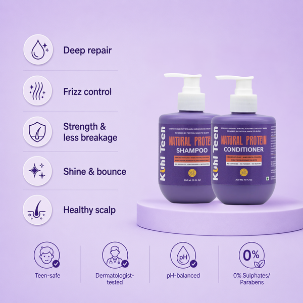 Natural Protein Shampoo & Conditioner Duo for Teens