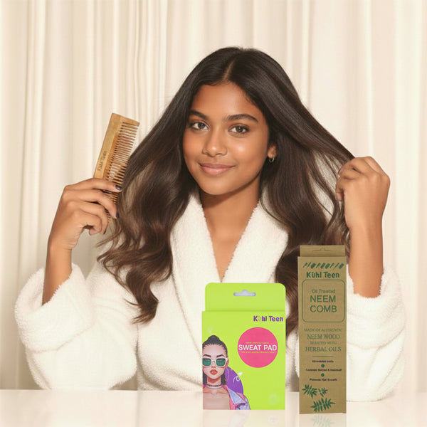 Sweat pad(10 pads) + Kaachi Neem Comb