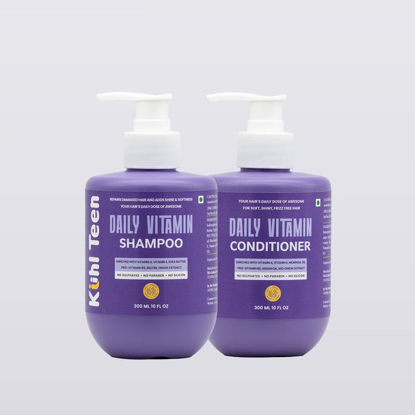 Kühl Teen Daily Vitamin Shampoo & Conditioner Combo Pack for Teens